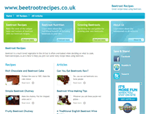 Tablet Screenshot of beetrootrecipes.co.uk